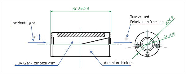 Schematic diagram of DUVGT-15